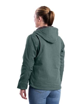 Image showing  Women's Heathered Duck Hooded Insulated Jacket