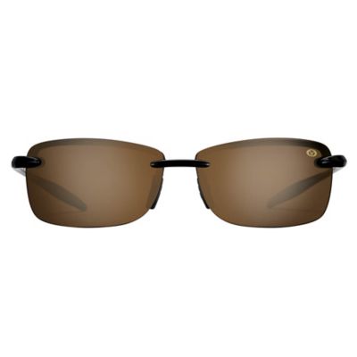 Image showing  Cali Sunglasses, Black Frame with Amber Lenses, Medium