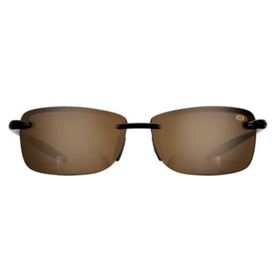 Image showing  Cali Sunglasses, Black Frame with Amber Bifocal 150 Lenses, Medium
