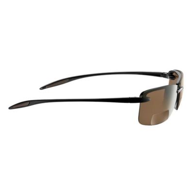 Image showing  Cali Sunglasses, Black Frame with Amber Bifocal 150 Lenses, Medium