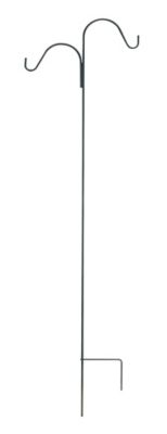 Panacea 84 in. Double Offset Shepherd Hook Black