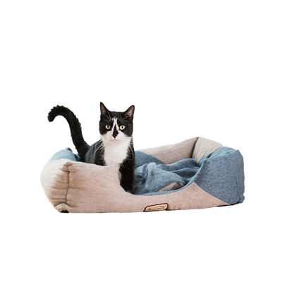 Image showing 7 th Armarkat Polyfill Warm Bolster Indoor Cat Bed for Small Pets