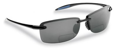 Flying Fisherman Cali Sunglasses, Black Frame with Smoke Bifocal