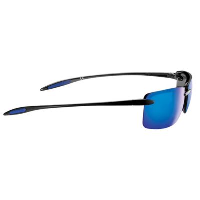 Image showing  Cali Sunglasses, Black Frame with Smoke Blue Mirror Lenses, Medium