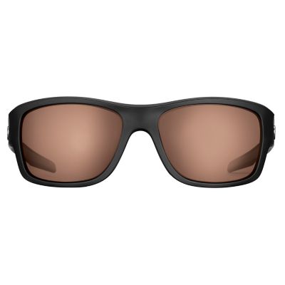 Image showing  Down Sea Sunglasses, Matte Black Frame with Vermillion Lenses, Large