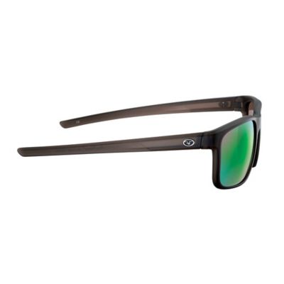 Image showing  Rip Current Sunglasses, Brown Frame with Amber-Green Lenses, Large