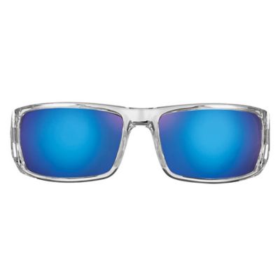 Image showing  Morocco Sunglasses, Crystal Frame with Smoke-Blue Mirror Lenses, Medium