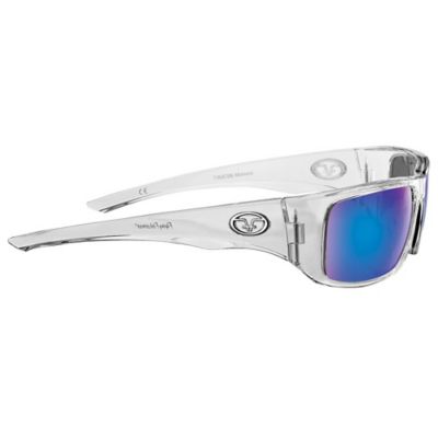 Image showing  Morocco Sunglasses, Crystal Frame with Smoke-Blue Mirror Lenses, Medium