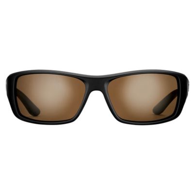 Image showing  Triton Sunglasses, Matte Black Frame with Amber Lenses, Medium