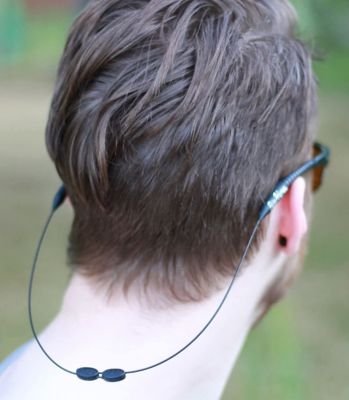 Image showing  Black Cablz Zipz Waterproof Adjustable Sunglass Retainer