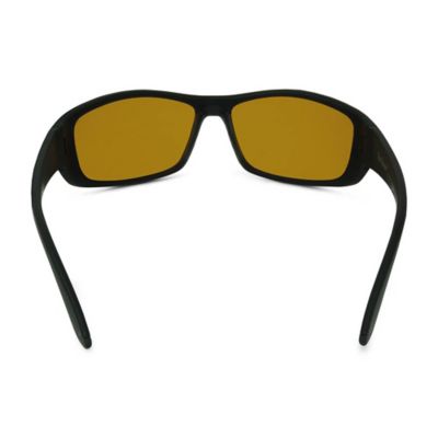 Image showing 3 th Flying Fisherman Buchanan Sunglasses, Matte Black/Yellow Frame with Amber Lenses