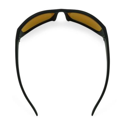 Image showing 4 th Flying Fisherman Buchanan Sunglasses, Matte Black/Yellow Frame with Amber Lenses
