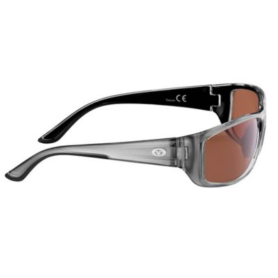 Image showing 2 th Flying Fisherman Buchanan Sunglasses, Crystal Gunmetal Frame with Copper Lenses, Medium