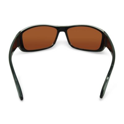 Image showing 3 th Flying Fisherman Buchanan Sunglasses, Crystal Gunmetal Frame with Copper Lenses, Medium