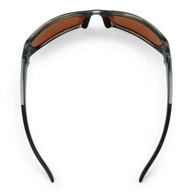 Image showing 4 th Flying Fisherman Buchanan Sunglasses, Crystal Gunmetal Frame with Copper Lenses, Medium