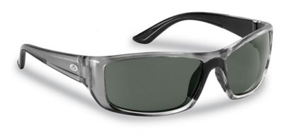Flying Fisherman Buchanan Sunglasses, Crystal Gunmetal Frame with Smoke Lenses, Medium
