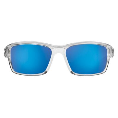 Image showing  Cove Sunglasses, Crystal Smoke Frame with Blue Mirror Lenses, Medium