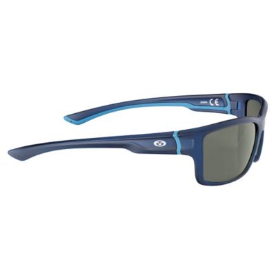 Image showing 2 th Flying Fisherman Cove Sunglasses, Matte Crystal Navy Frame with Smoke Lenses, Medium