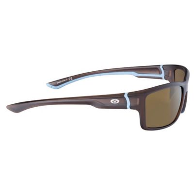 Image showing 2 th Flying Fisherman Cove Sunglasses, Crystal Tobacco Frame with Amber Lenses, Medium