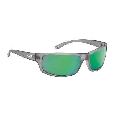 Flying Fisherman Slack Tide Sunglasses, Granite Frame with Amber-Green Lenses, Small/Medium