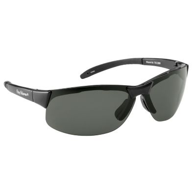 Flying Fisherman Maverick Sunglasses, Black Frame with Smoke Lenses, Large