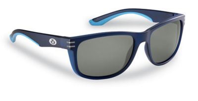 Flying Fisherman Double Header Sunglasses, Matte Navy Frame with Smoke Lenses, Medium