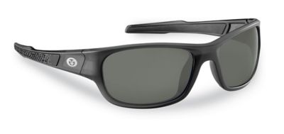 Flying Fisherman Last Cast Sunglasses, Granite Frame with Smoke Lenses, Large