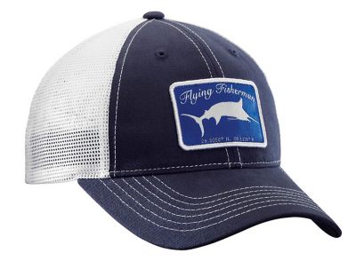 Flying Fisherman Men's Marlin Trucker Hat, Graphite/Stone