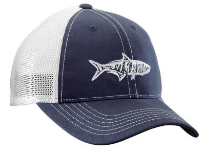 Flying Fisherman Tarpon Trucker Hat, Gray/Charcoal