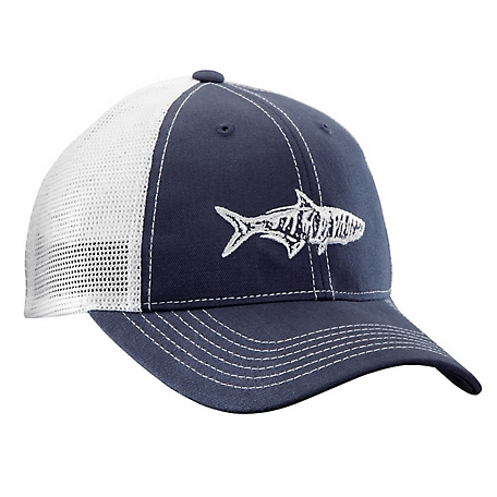 Flying Fisherman Tarpon Trucker Hat, Gray/Charcoal