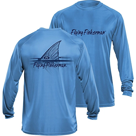 Flying Fisherman Men's Long-Sleeve Redfish Performance T-Shirt