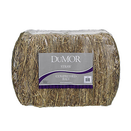 DuMOR 2-String Wheat Straw Compressed Bale Pet Bedding, 18 cu. ft.