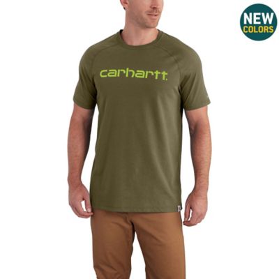 Carhartt Men's Force Cotton Delmont Graphic T-Shirt Great T-shirt for bigger guys that need room to move
