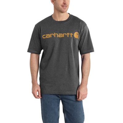 Image showing 1 th Carhartt Men's Logo Crew Neck Short-Sleeve T-Shirt