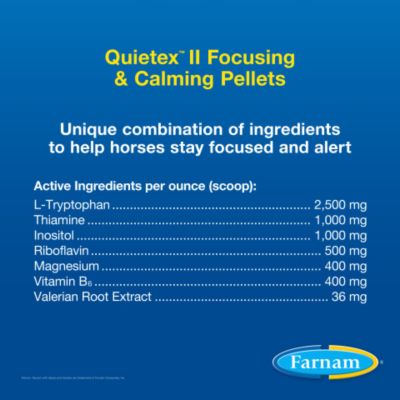 Image showing  Quietex II Horse Focusing and Calming Pellets, 1.625 lb.