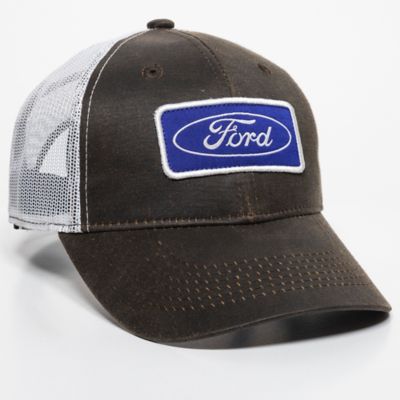 Ford Men's Logo Oil Skinned Trucker Hat