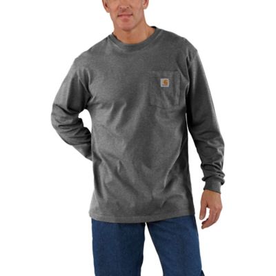 Image showing Carhartt K126 Men's Loose Fit Long-Sleeve Workwear Pocket T-Shirt