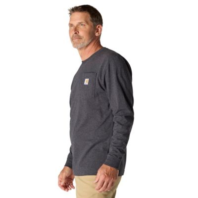 Image showing 5 th Carhartt Men's K126 Loose Fit Long-Sleeve Workwear Pocket T-Shirt