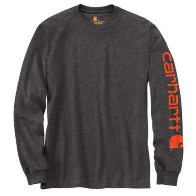 Image showing 1 th Carhartt Men's Long-Sleeve Graphic Logo T-Shirt