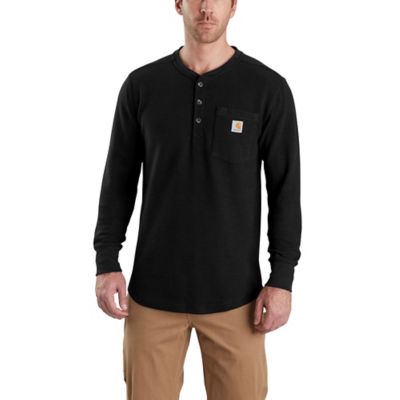 Carhartt Men's Tilden Henley Heavyweight Cotton/Polyester Long-Sleeve Base Layer Shirt