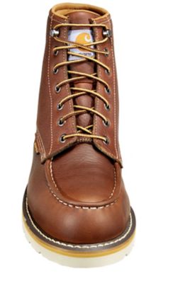 Image showing  Men's Wedge Waterproof Steel Toe Work Boots, Tan, 6 in.