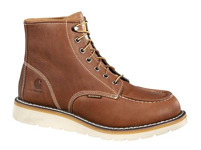 Carhartt Wedge Work Boots, Tan, 6 in.