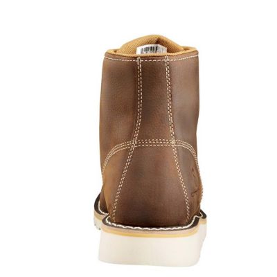 Image showing  Men's Waterproof Wedge Steel Toe Work Boots, Brown Oil Tanned Leather, 6 in.