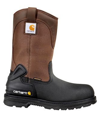 Carhartt Men's Rugged Flex Insulated Steel Toe Wellington Work Boots, 400 LiteFire Insulation, 11 in.