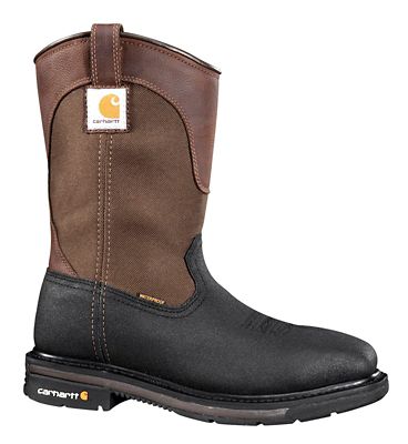 Carhartt Men s Rugged Flex Square Steel Toe Wellington Work Boots Black PU Coated Leather 11 in. 1349736 at Tractor Supply Co