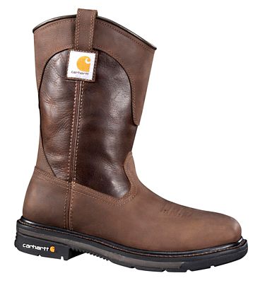Carhartt Men's Rugged Flex Square Steel Toe Wellington Work Boots, Brown Oil Tanned Leather, 11 in.