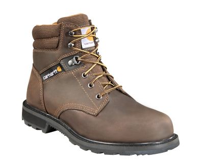 Carhartt Men's Steel Toe Work Boots, Dark Brown Oil Tanned, 6 in.