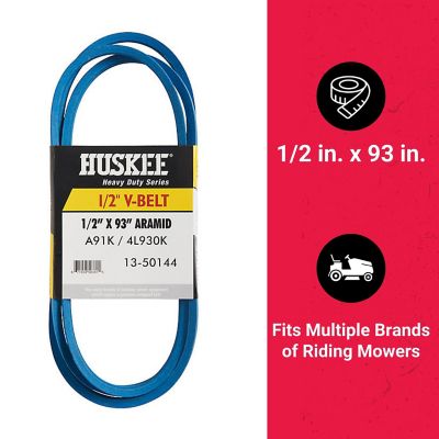 Image showing  0.5 in. x 93 in. Blue Aramid V-Belt