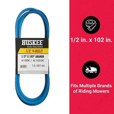 Image showing  0.5 in. x 102 in. Blue Aramid V-Belt