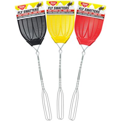 Enoz Plastic Head Fly Swatters, 2-Pack